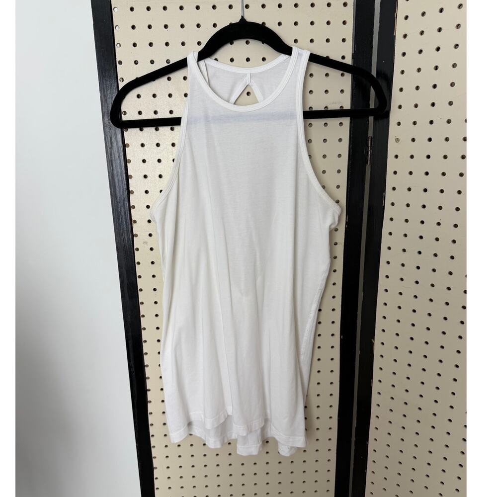 Lululemon High Neck Keyhole Back Tank White Women's 6
